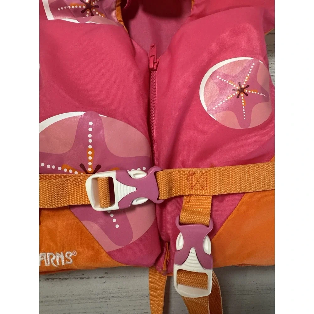Stearns Infant Life Jacket With Head Support US coast Guard Approved Under 30 Lb